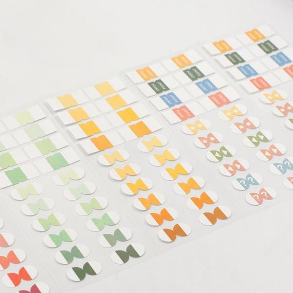 Gradual Colour Indexing Sticky Labels