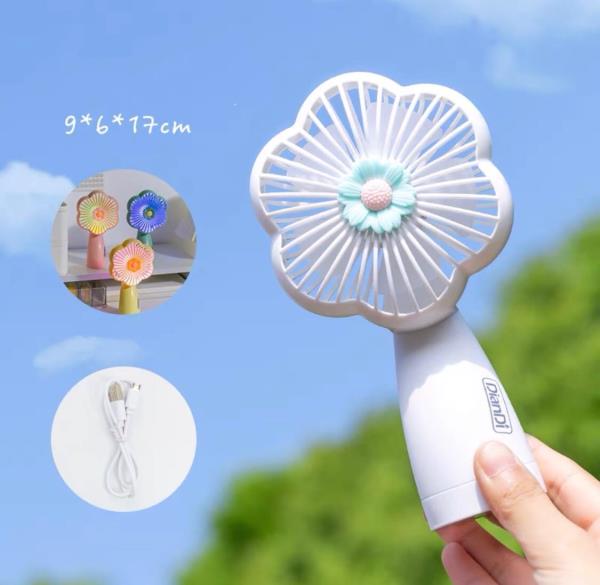 3 in 1 Torch Light Night Light Rechargeable Fan