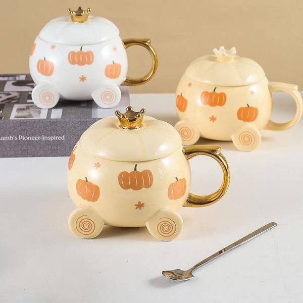 Pumpkin Cart Ceramic Coffee Mug