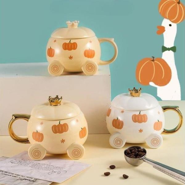 Pumpkin Cart Ceramic Coffee Mug