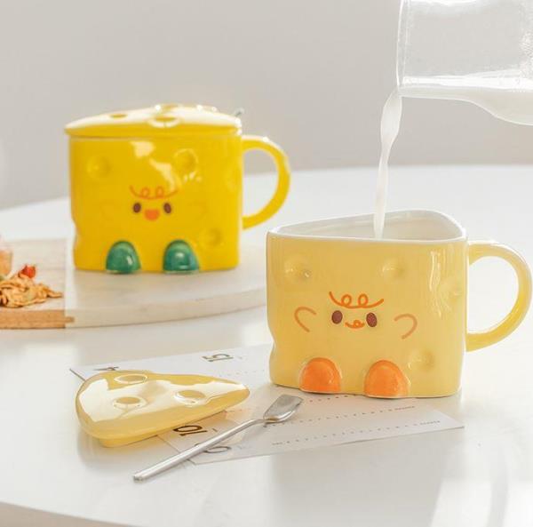 Cartoon Cheese Ceramic Coffee Mug