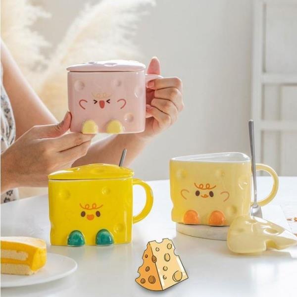 Cartoon Cheese Ceramic Coffee Mug