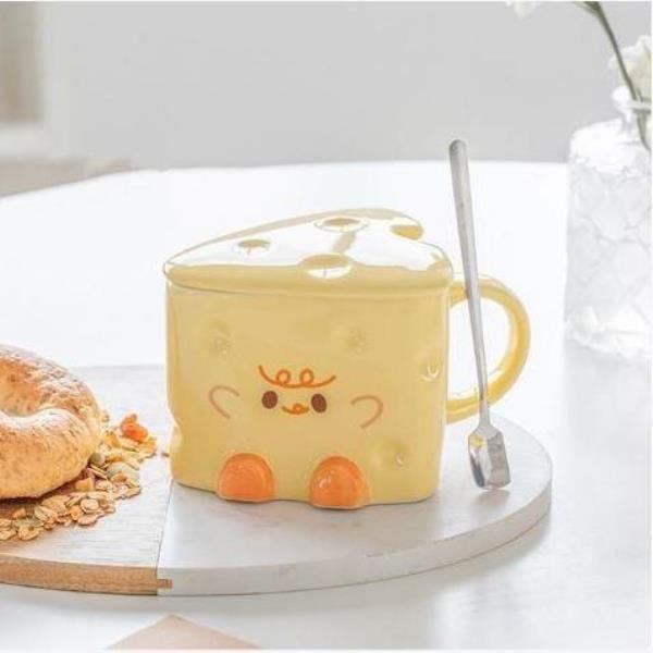 Cartoon Cheese Ceramic Coffee Mug