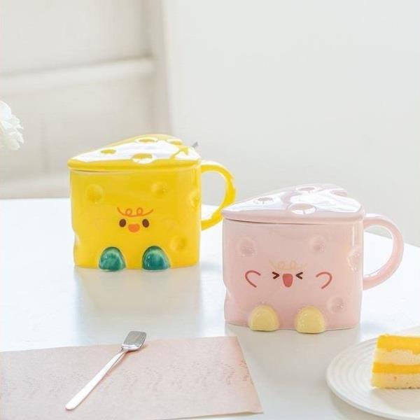 Cartoon Cheese Ceramic Coffee Mug