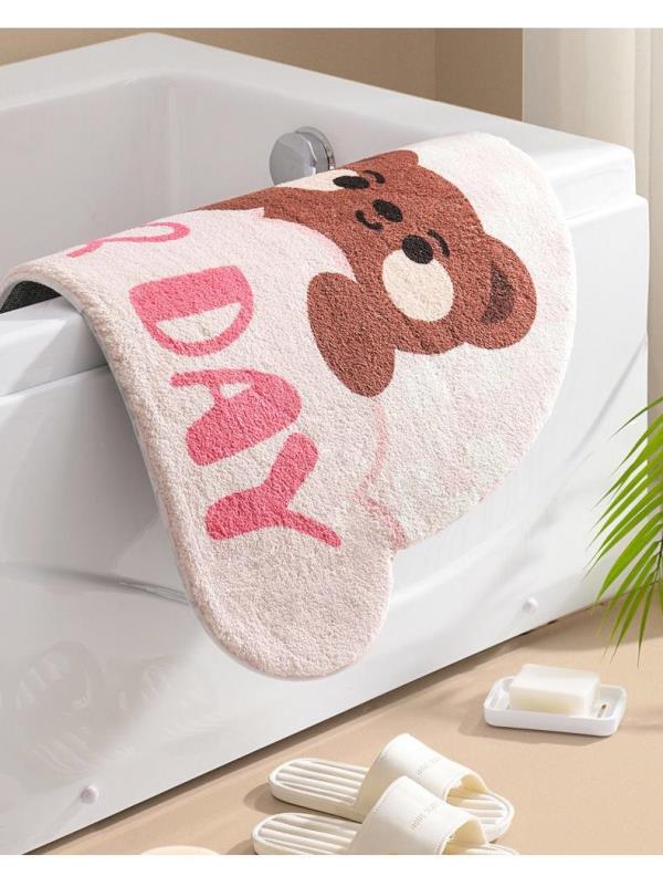 Bear Bathroom Door Non-slip Floor Mat