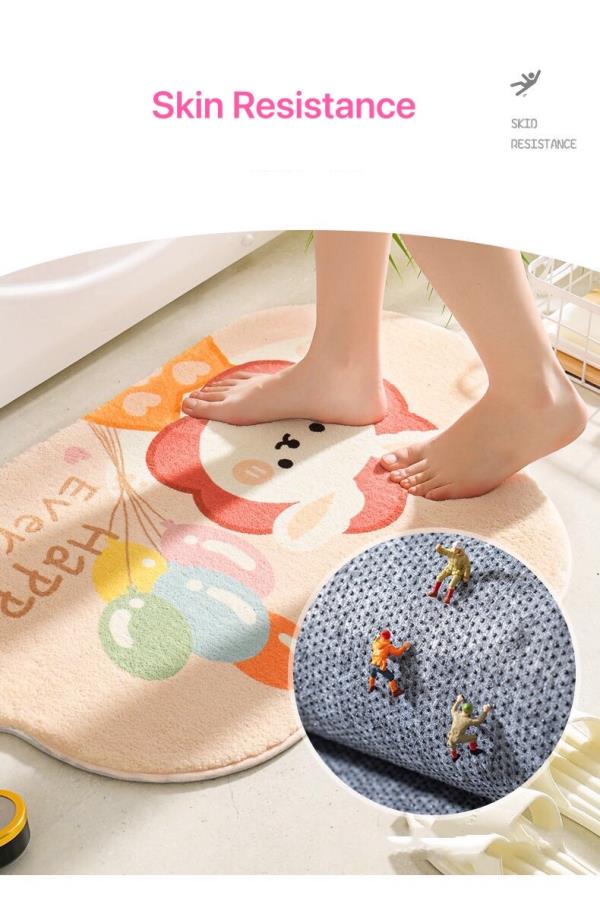 Bear Bathroom Door Non-slip Floor Mat