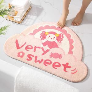 Rainbow Flower Bathroom Lounge Door Mat  