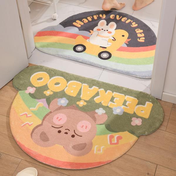 Bear Bathroom Door Non-slip Floor Mat