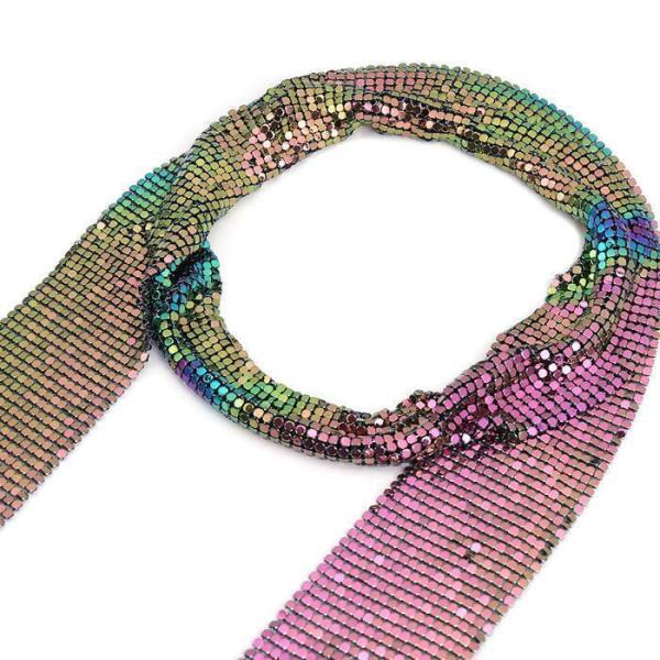 Glitter Gradient Sequin Neck Scarf