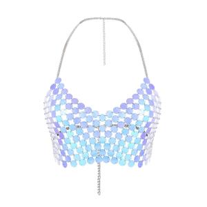 Sequins Bikini Beach Bra Chest Body Chain