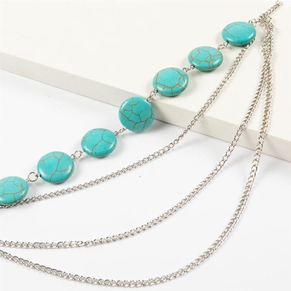 Turquoise Multi Tassel Waist Chain