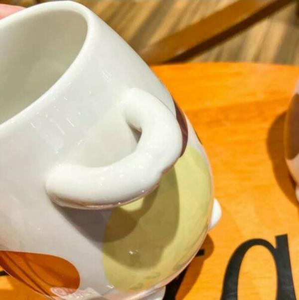 3D Cat Ceramic Cup Lid Spoon Set