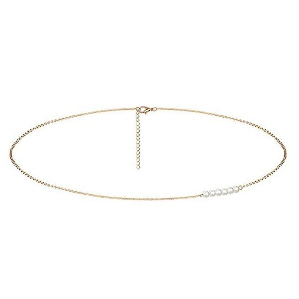 Bikini White Pearl Waist Belly Chain