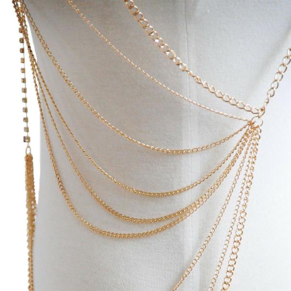 Multi Layer Necklace Crossbody Body Chain