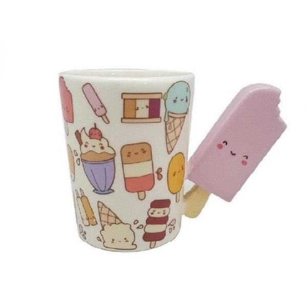 Cartoon 3D Ice Cream Block Ceramic Cup