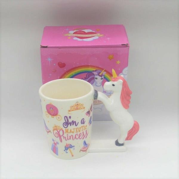 Cartoon Magic Wand Unicorn Ceramic Cup