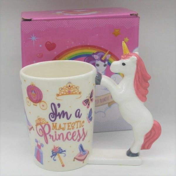 Cartoon Magic Wand Unicorn Ceramic Cup