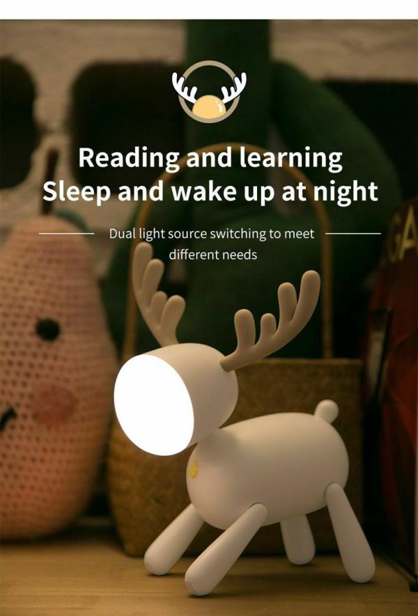 Reindeer LED Safe Children Night Light