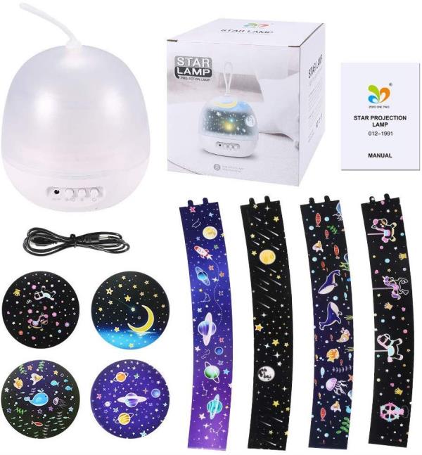 USB Galaxy 360 Degree Rotating Projector Star LED Night Light