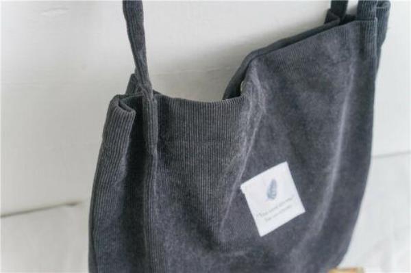 Vintage Winter Warm Durable Corduroy Tote