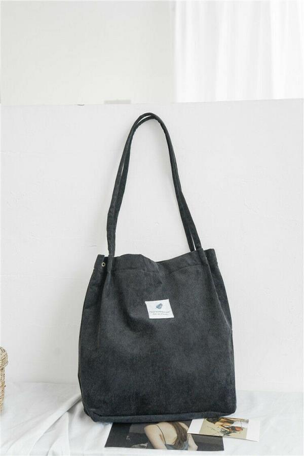 Vintage Winter Warm Durable Corduroy Tote