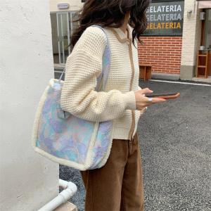 2 Pcs Woven Knit Tote Bag Wallet Set