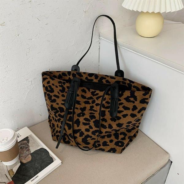 Casual Leopard Zebra Print Large Tote Bag