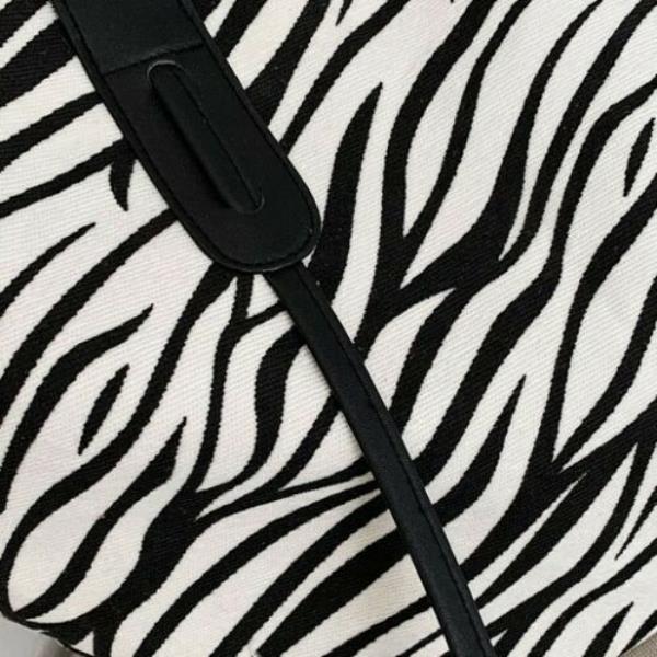 Casual Leopard Zebra Print Large Tote Bag