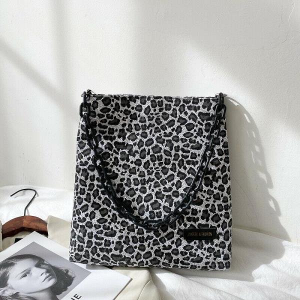 Casual Leopard Print Durable Tote