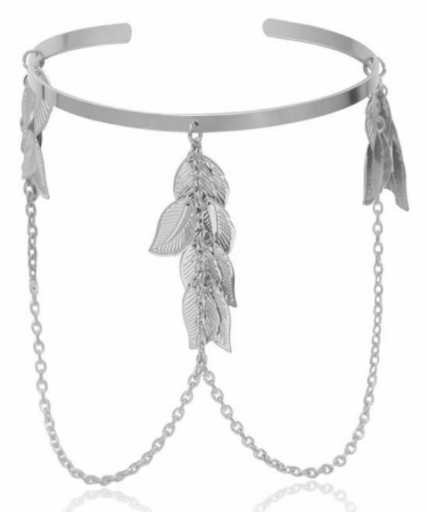 Retro Bohemian Leaf Beach Tassel Armlet