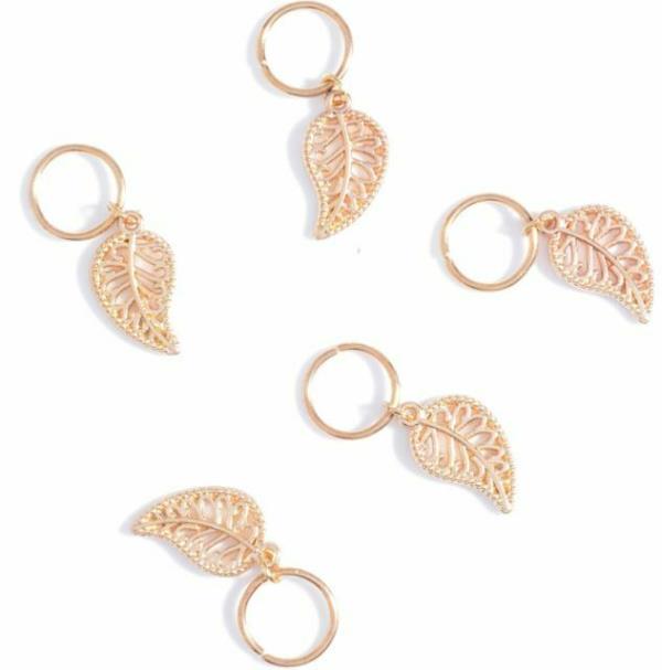 5 Star Shell Braid Leaf Mini Circle Hair Pins