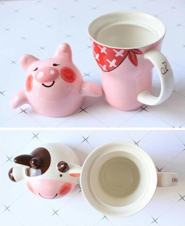 3D Animal Heat Resistance Ceramic Drinking Cup