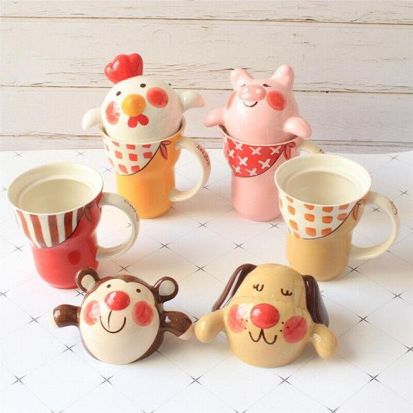 3D Animal Heat Resistance Ceramic Drinking Cup