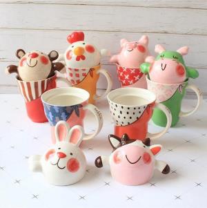 3D Animal Heat Resistance Ceramic Drinking Cup