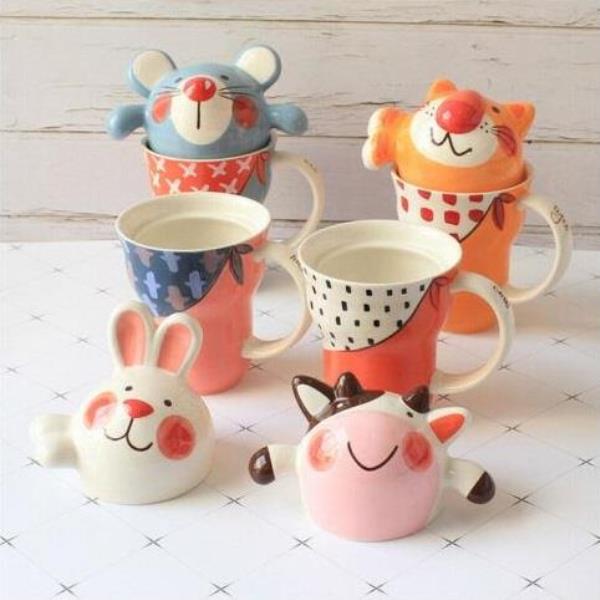 3D Animal Heat Resistance Ceramic Drinking Cup