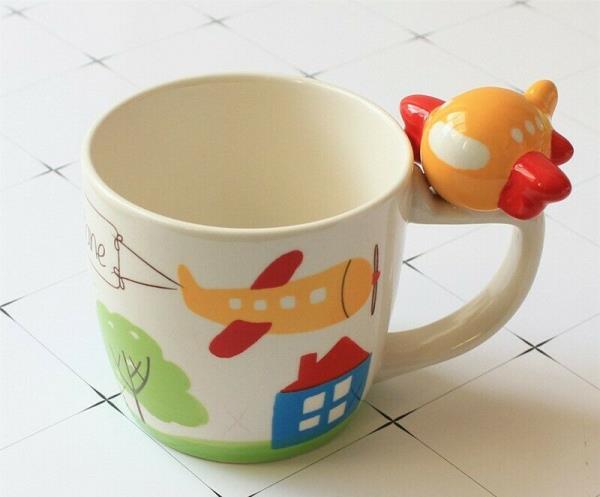 Cartoon 3D Animal Ceramic Kids Drinking Cup