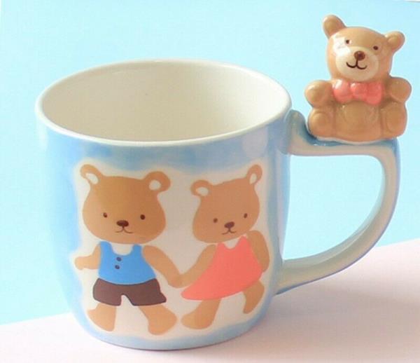 Cartoon 3D Animal Ceramic Kids Drinking Cup