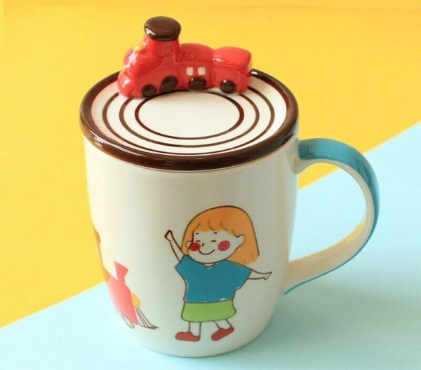 Cartoon 3D Animal Ceramic Kids Drinking Cup