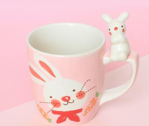 Cartoon 3D Animal Ceramic Kids Drinking Cup