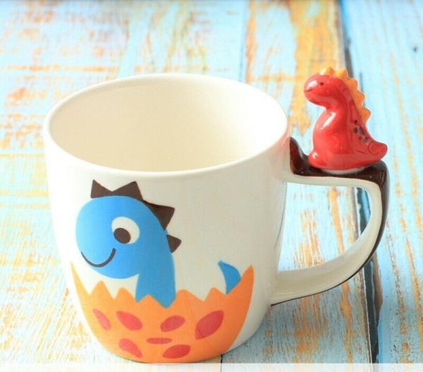 Cartoon 3D Animal Ceramic Kids Drinking Cup