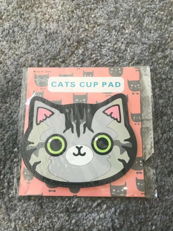 Cartoon Cat Silicone Coaster Cup Placemat