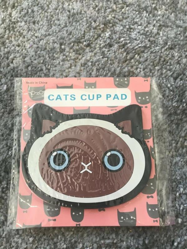 Cartoon Cat Silicone Coaster Cup Placemat