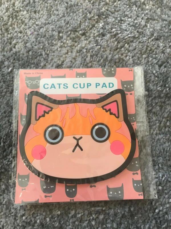 Cartoon Cat Silicone Coaster Cup Placemat