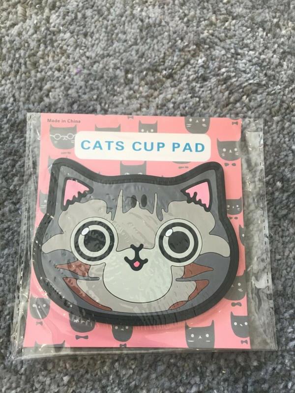 Cartoon Cat Silicone Coaster Cup Placemat