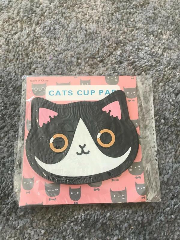 Cartoon Cat Silicone Coaster Cup Placemat