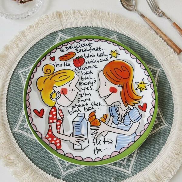 Netherlands Girl Comics Ceramic Plate