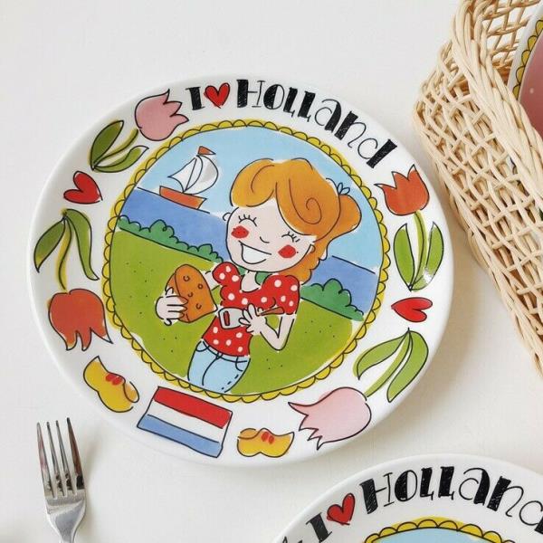 Netherlands Girl Comics Ceramic Plate