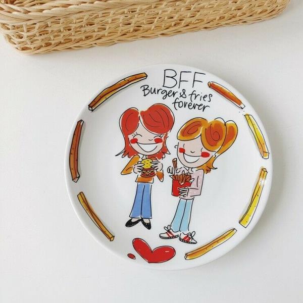 Netherlands Girl Comics Ceramic Plate