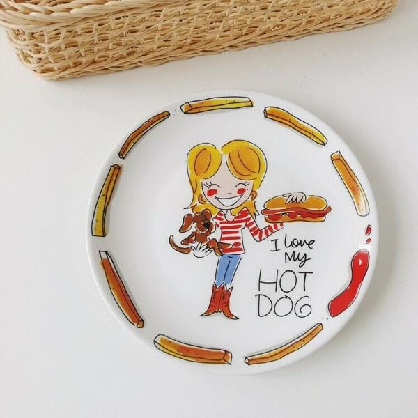 Netherlands Girl Comics Ceramic Plate