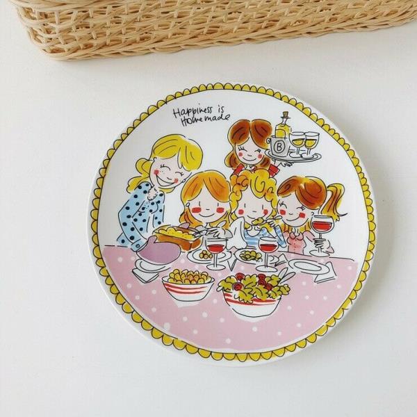 Netherlands Girl Comics Ceramic Plate